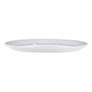 GET Oval Melamine  Dinner Plate - 13" x 9 1/2", White (CP-134-W) thumbnail 2