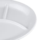 GET Oval Melamine  Dinner Plate - 13" x 9 1/2", White (CP-134-W) thumbnail 5