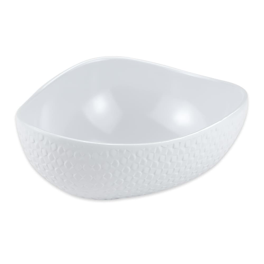GET 2 qt Oval Melamine Bowl, White (CS-1080-CN-W)