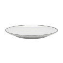 GET 11" Round Melamine Dinner Plate, White w/ Black Trim (CS-1100-W/BK) thumbnail 3