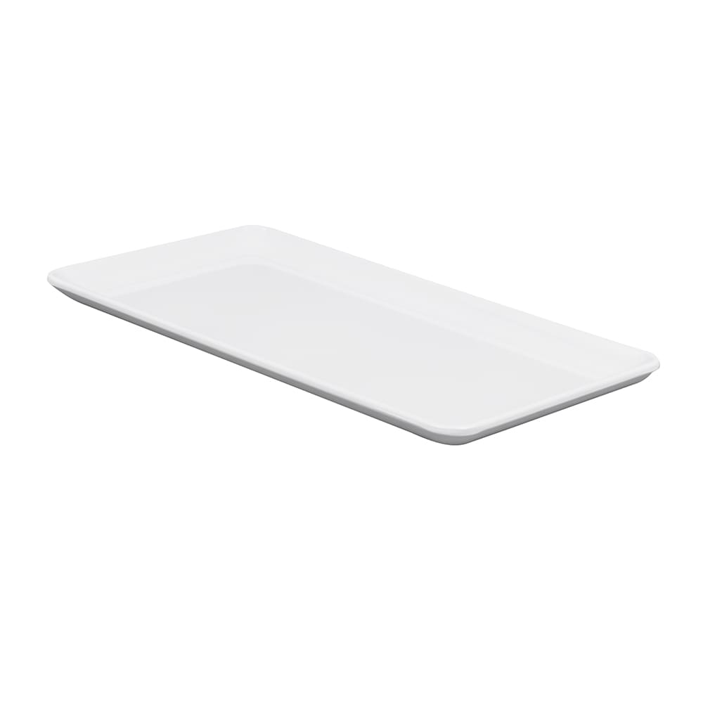 GET 11 1/2" x 6" Rectangular Midtown Platter - Melamine, White (CS-1156-W)