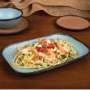 GET Rectangular Melamine Dinner Plate - 12" x 7 1/2", Speckled Grayish Blue (CS-1170-GBL) thumbnail 5