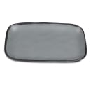 GET Rectangular Melamine Dinner Plate - 12" x 7 1/2", Speckled Gray (CS-1170-GR) thumbnail 3