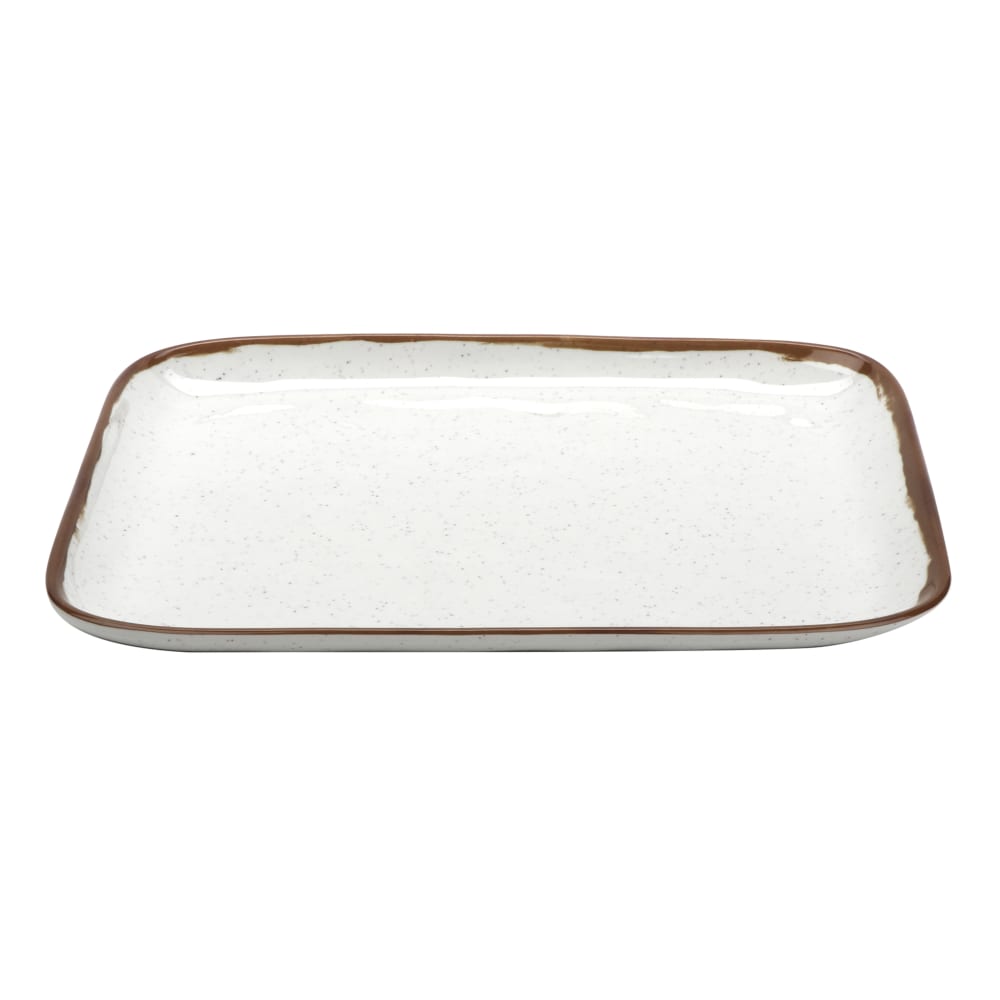GET 12 3/4" x 9 1/2" Rectangular Rustic Mill™ Platter - Melamine, Rustic Mill (CS-119-RM)