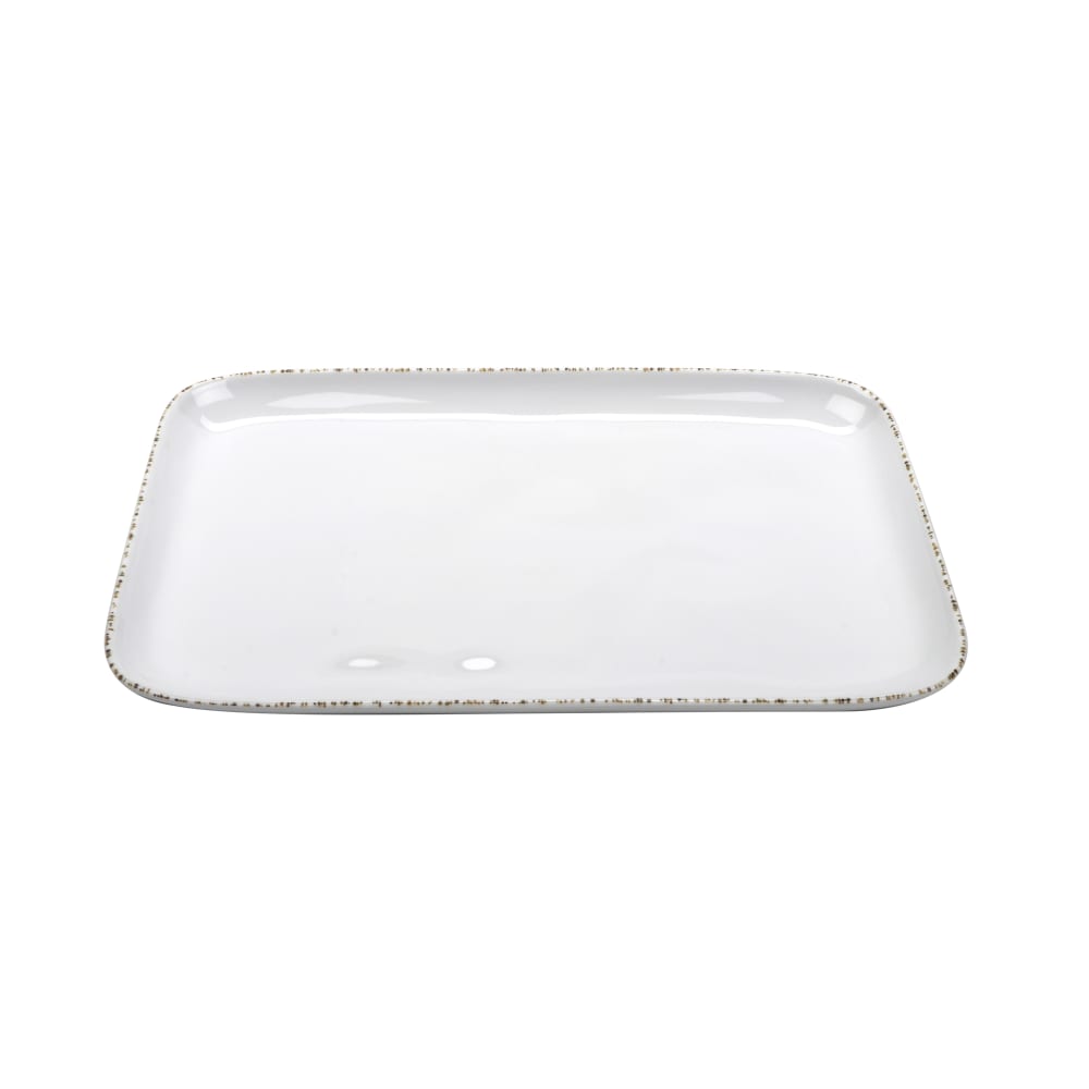 GET 12 3/4" x 9 1/2" Rectangular Platter - Melamine, Cream (CS-119-UM)