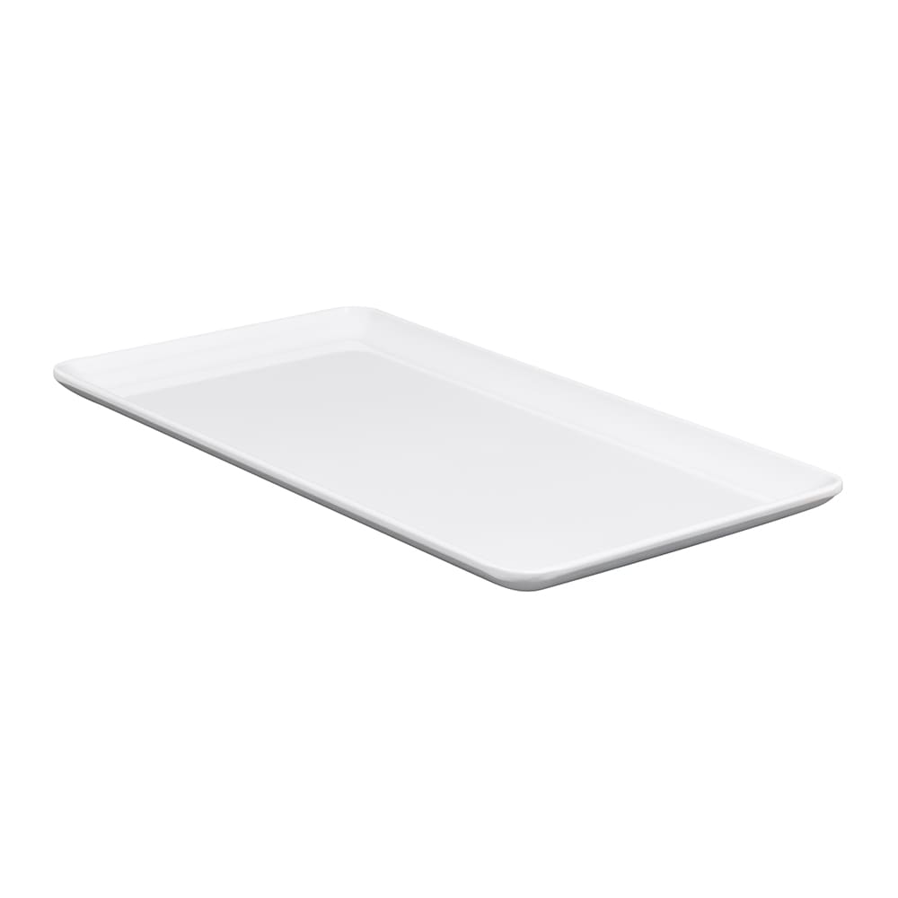 GET 12 1/2" x 7" Rectangular Midtown Platter - Melamine, White (CS-1257-W)