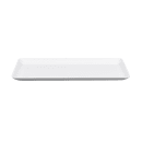 GET 12 1/2" x 7" Rectangular Midtown Platter - Melamine, White (CS-1257-W) thumbnail 3