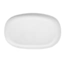 GET 12" x 7 1/2" Oval Riverstone Dinner Plate - Melamine, White (CS-1275-W) thumbnail 2