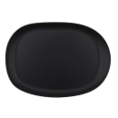 GET 14" x 10" Oval Riverstone Platter - Melamine, Dark Gray (CS-1410-DG) thumbnail 2