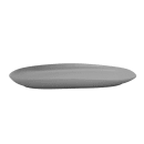 GET 14" x 10" Oval Riverstone Platter - Melamine, Light Gray (CS-1410-LG) thumbnail 3