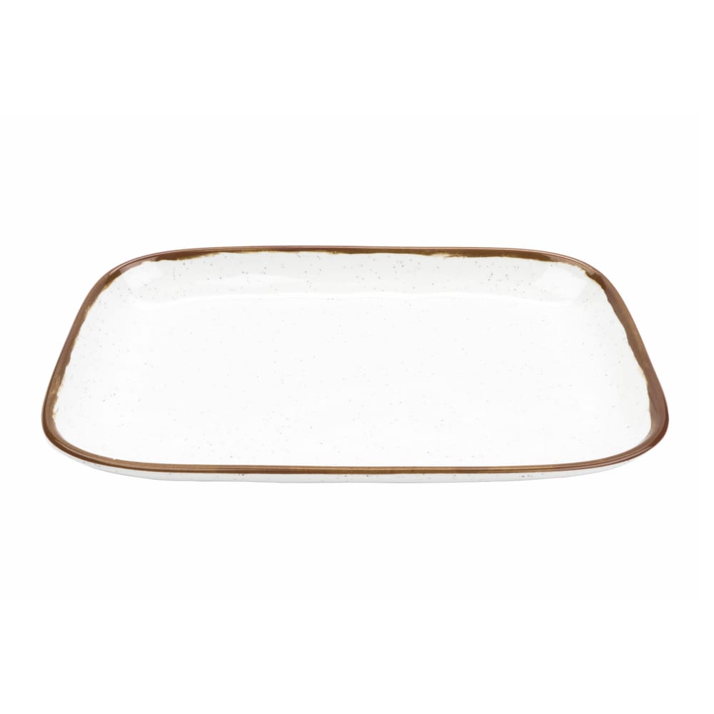 GET 14" x 11 1/2" Rectangular Rustic Mill™ Platter - Melamine, Rustic Mill (CS-1412-RM)