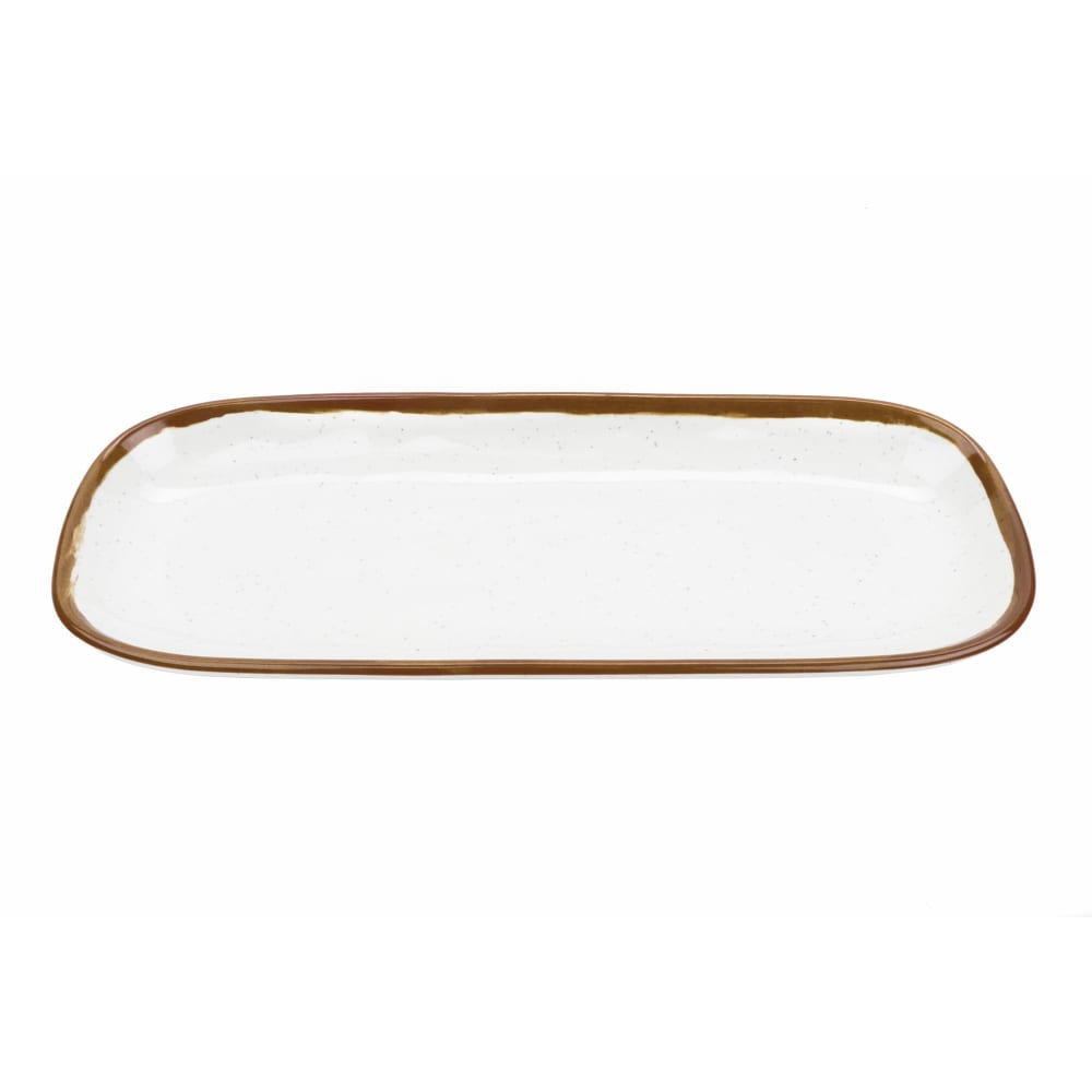 GET 14" x 5 1/2" Rectangular Rustic Mill™ Platter - Melamine, Rustic Mill (CS-146-RM)