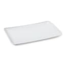 GET 18" x 11" Rectangular Coralline Platter - Melamine, White (CS-1811-CN-W) thumbnail 2