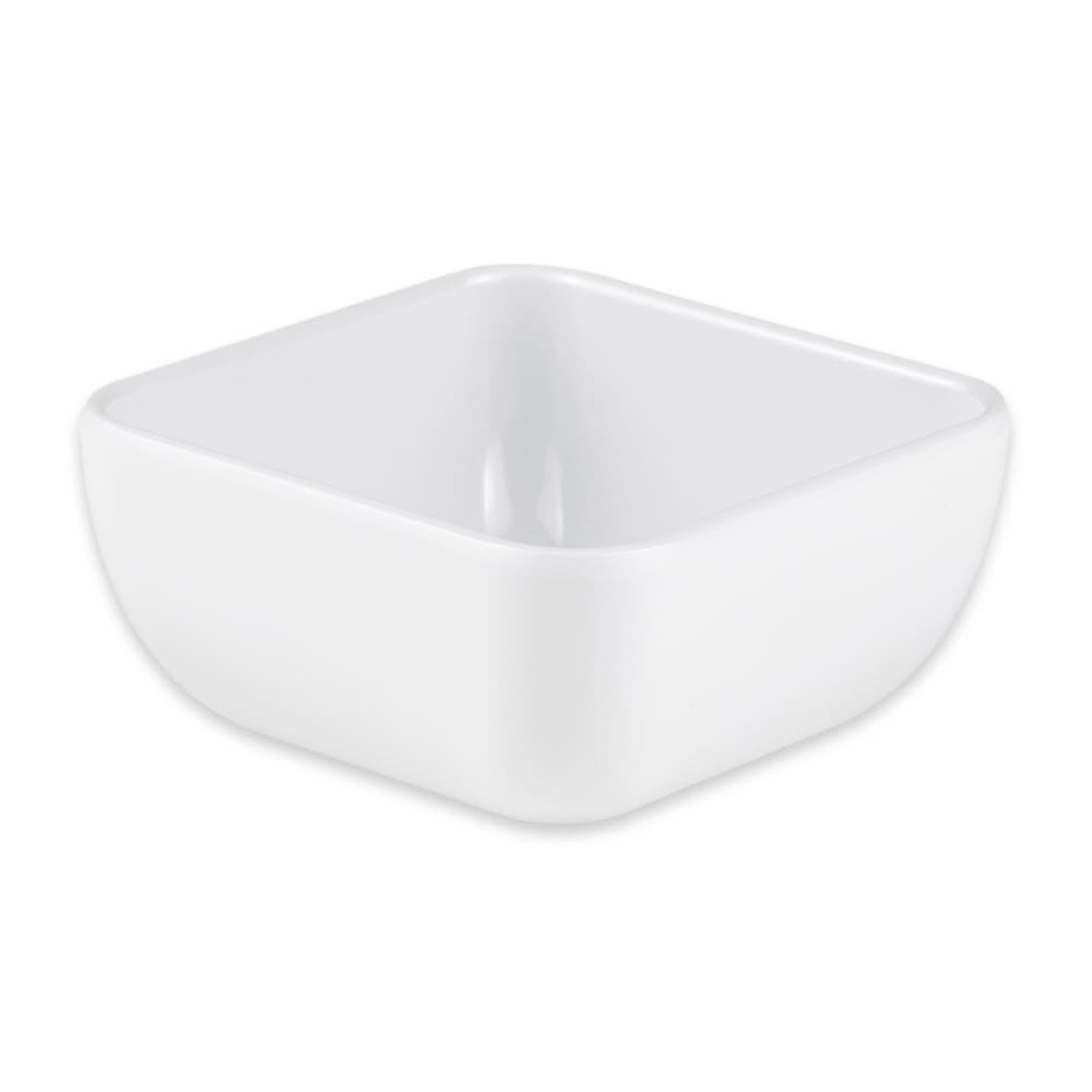 GET 16 oz Square Melamine Fruit Bowl, White (CS-4722-W)