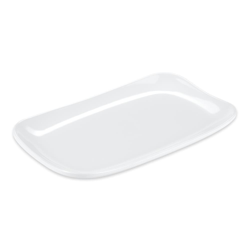 GET 9 3/4" X 5 4/5"  Rectangular Siciliano Platter - Melamine, White (CS-6104-W)
