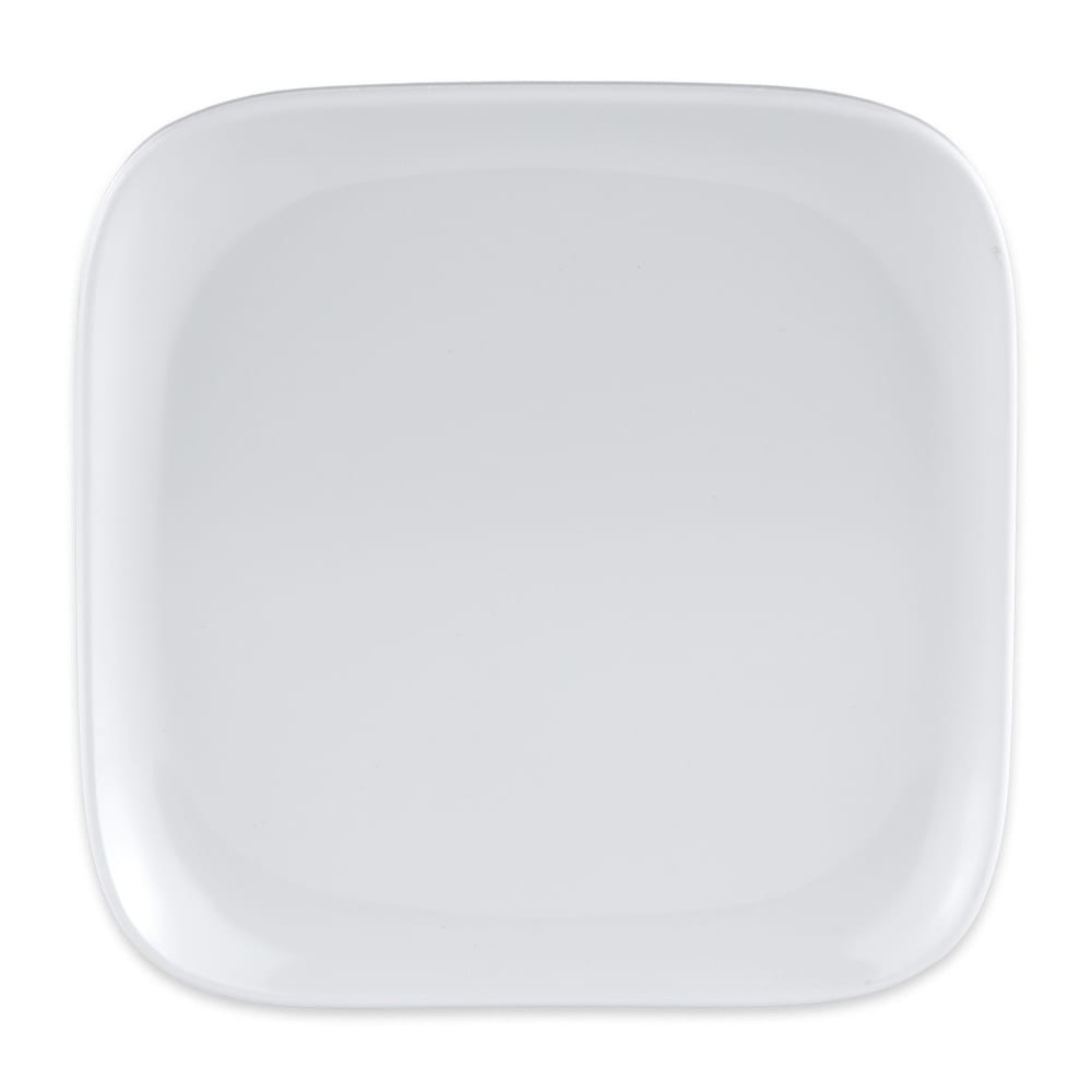 GET 4" Square Melamine Bread Plate, White (CS-6114-W)