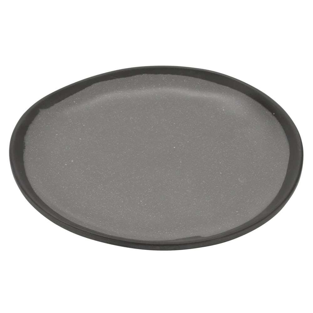 GET 7" Round Melamine Bread Plate, Speckled Gray (CS-70-GR)