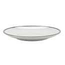 GET 8" Round Melamine Bread/Side Dish Plate, White w/Black Trim (CS-800-W/BK) thumbnail 2