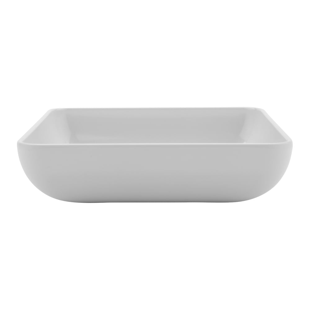 GET 2 3/10 qt Square Melamine Serving Bowl, White (CS-9236-W)