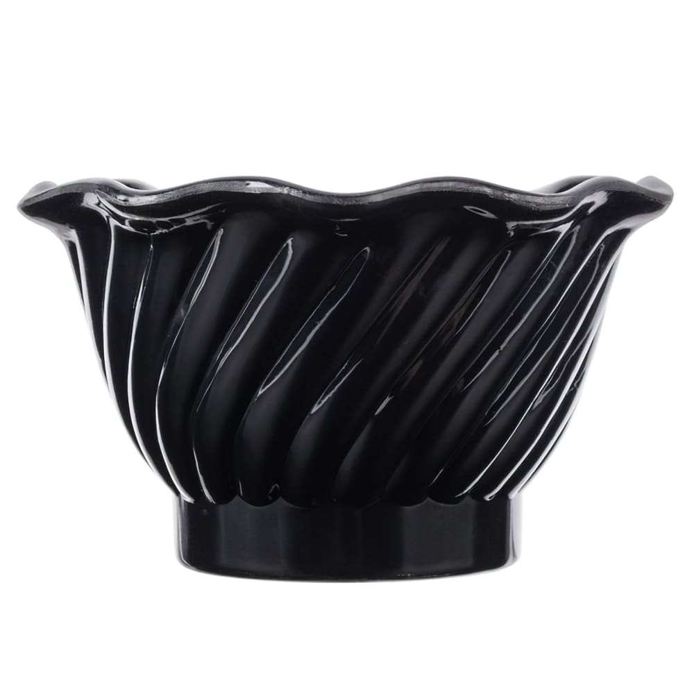 GET 5 oz Dessert Dish - Plastic, Black (DD-50-BK)