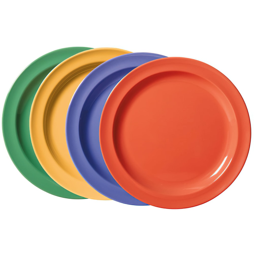 GET 6 1/2" Round Melamine Salad Plate, Assorted Colors (DP-906-MIX)