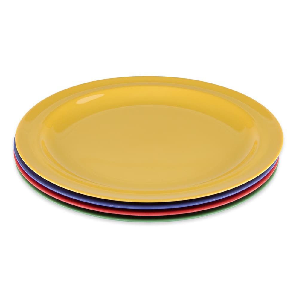 GET 10" Round Melamine Dinner Plate, Assorted Colors (DP-910-MIX)