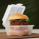 GET 4 3/4" Square To Go Food Container, Polypropylene, Clear (EC-08-1-CL) thumbnail 6