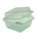 GET 4 3/4" Square To Go Food Container, Polypropylene, Jade (EC-08-1-JA) thumbnail 2
