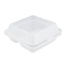 GET 9" Square To Go Food Container, Polypropylene, Clear (EC-09-1-CL) thumbnail 2