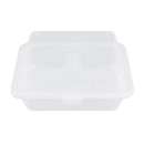GET 9" Square To Go Food Container, Polypropylene, Clear (EC-09-1-CL) thumbnail 3