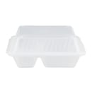 GET 9" Square To Go Food Container, Polypropylene, Clear (EC-09-1-CL) thumbnail 4
