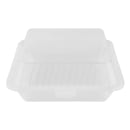 GET 9" Square To Go Food Container, Polypropylene, Clear (EC-10-1-CL) thumbnail 2