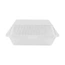 GET 9" Square To Go Food Container, Polypropylene, Clear (EC-10-1-CL) thumbnail 4