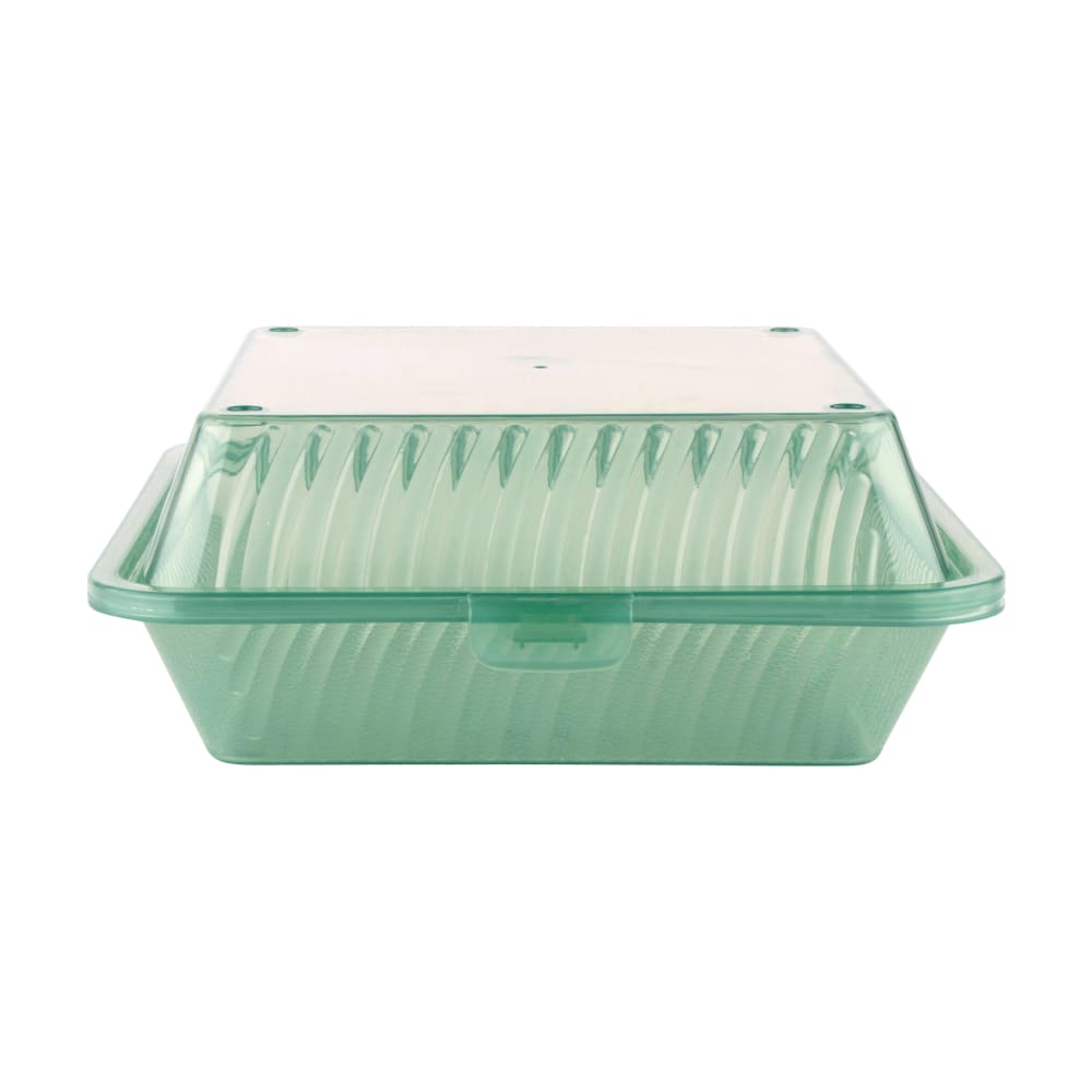 GET 9" Square To Go Food Container, Polypropylene, Jade (EC-10-1-JA)
