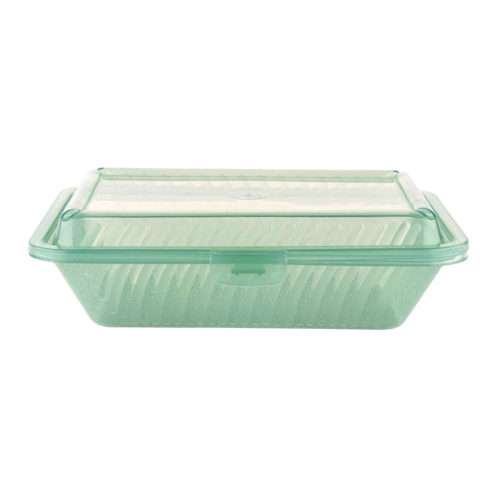 GET Rectangular To Go Food Container, 9" x 6 1/2", Polypropylene, Jade (EC-11-1-JA)
