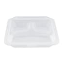 GET 9" Square To Go Food Container, Polypropylene, Clear (EC-12-1-CL) thumbnail 3