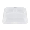 GET 9" Square To Go Food Container, Polypropylene, Clear (EC-12-1-CL) thumbnail 5
