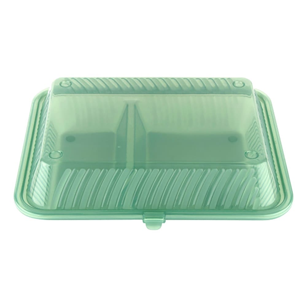 GET Rectangular To Go Food Container - 10" x 8", Polypropylene, Jade (EC-15-2-JA)