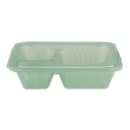 GET 4 3/4" Square To Go Food Containers, Polypropylene, Jade (EC-16-JA) thumbnail 4