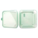 GET 4 3/4" Square To Go Food Containers, Polypropylene, Jade (EC-17-JA) thumbnail 7