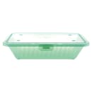 GET 4 3/4" Square To Go Food Containers, Polypropylene, Jade (EC-18-JA) thumbnail 4