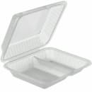 GET Rectangular To Go Food Container - 8" x 5 1/2", Polypropylene, Clear (EC-19-CL) thumbnail 3