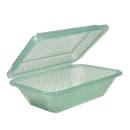GET Rectangular To Go Food Container - 8" x 5 1/2", Polypropylene, Jade (EC-19-JA) thumbnail 4
