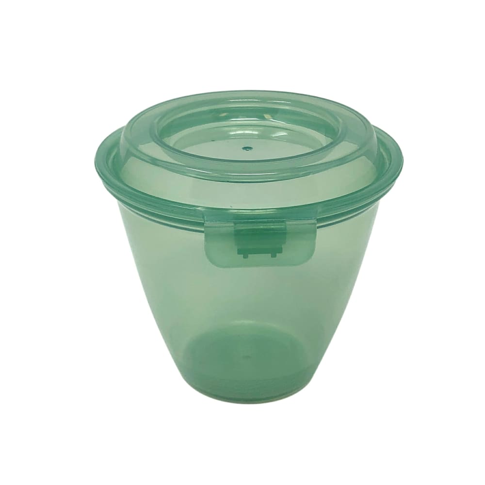 GET 6 3/4 oz Side Dish/Sauce Cup w/ Lid - Polypropylene, Jade (EC-20-JA)
