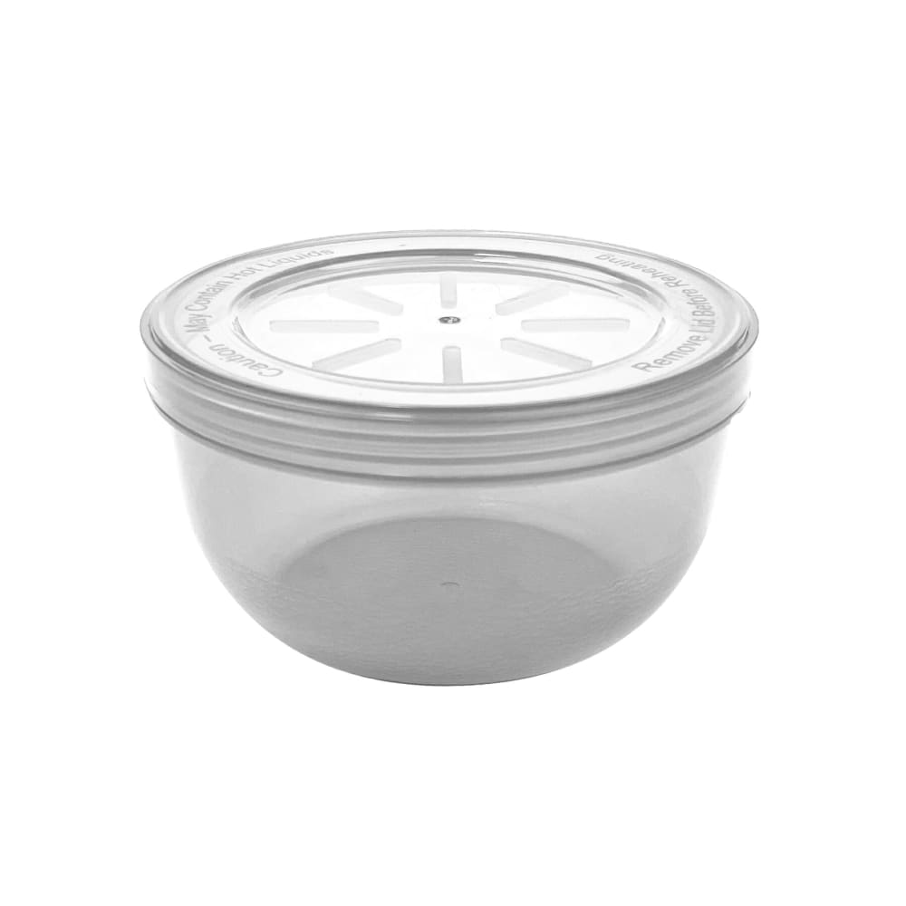 GET 14 oz Side Dish/Soup Container w/ Lid - Polypropylene, Clear (EC-23-1-CL)