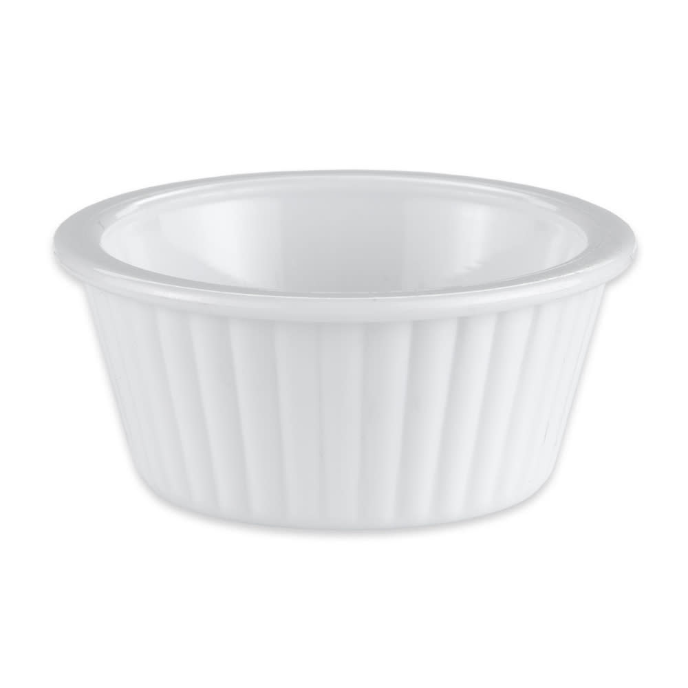 GET 2 1/4" Round Ramekin w/ 1 oz Capacity, Plastic, White (ER-001-W)