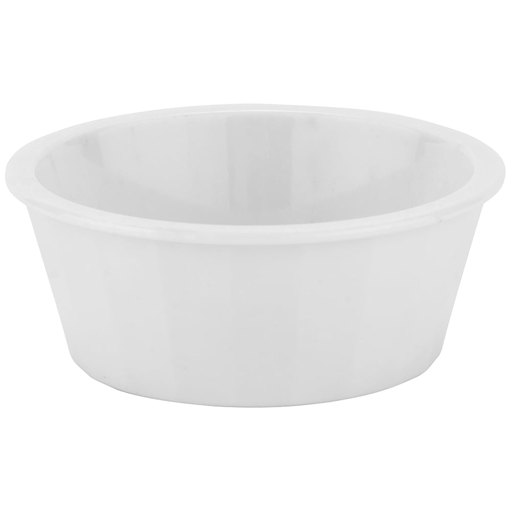 GET 2 3/4" Round Ramekin w/ 2 oz Capacity, Plastic, White (ER-020-W)