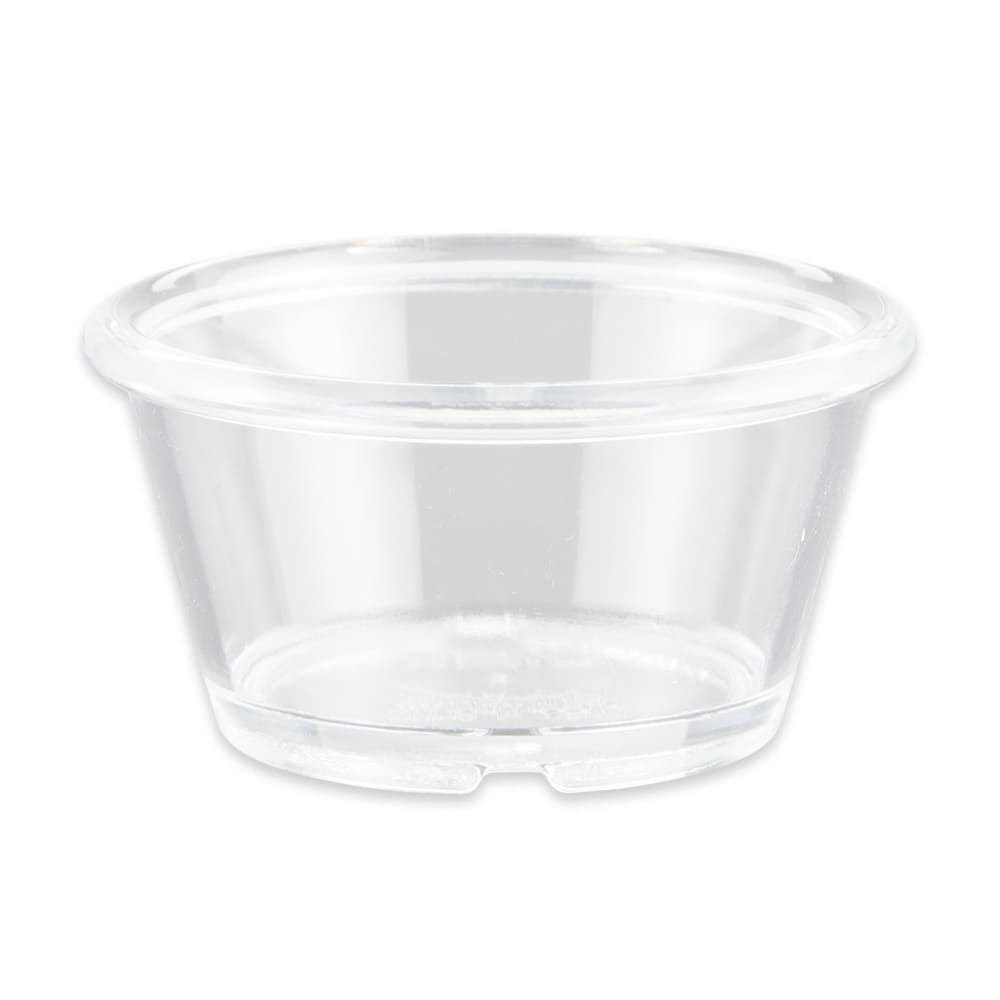 GET 2 1/2 oz Plain Ramekin, Plastic, Clear (ER-025-CL)