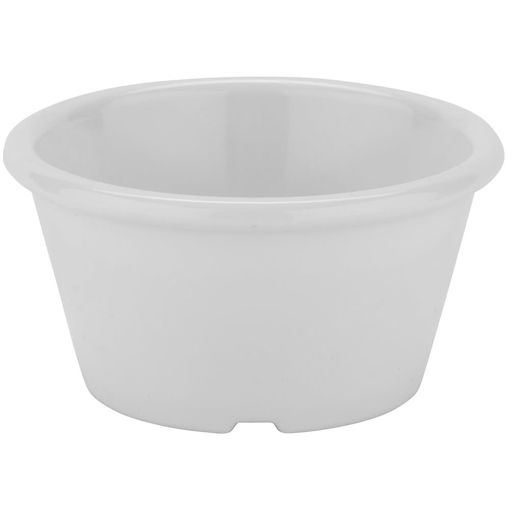 GET 2 1/2 oz Plain Ramekin, Plastic, White (ER-025-W)