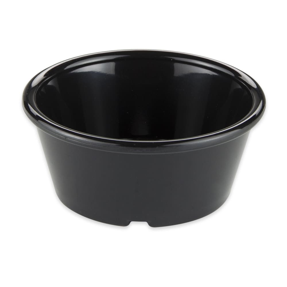GET 4" Round Ramekin w/ 4 oz Capacity, Plastic, Black (ER-040-BK)